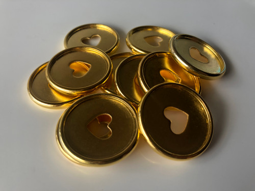 Plastic Planner Discs - Medium (35mm) - Gold - Set of 11